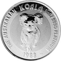 Australien Koala 1988 1/10 oz Platin