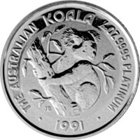 Australien Koala 1991 1/20 oz Platin