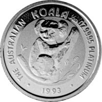 Australien Koala 1993 1/20 oz Platin