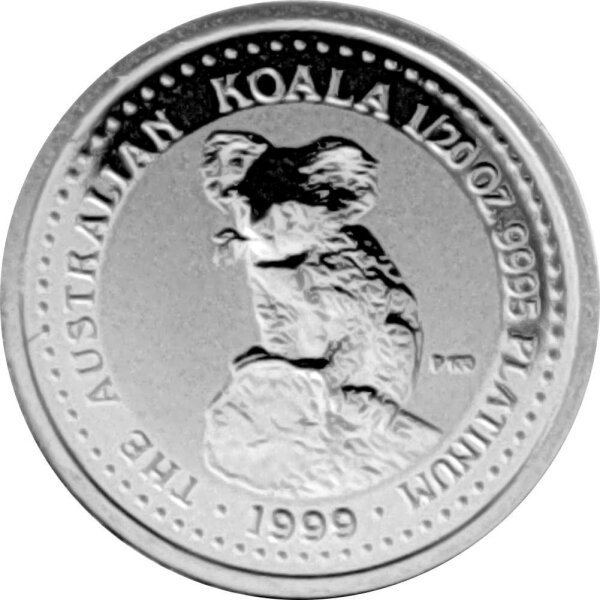 Australien Koala 1999 1/20 oz Platin