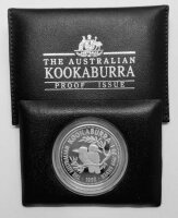 Australien Kookaburra 1993 1 oz Silber - Polierte Platte