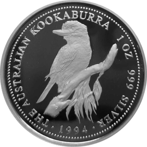 Australien Kookaburra 1994 1 oz Silber - Polierte Platte
