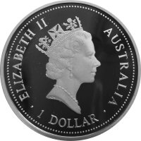 Australien Kookaburra 1994 1 oz Silber - Polierte Platte