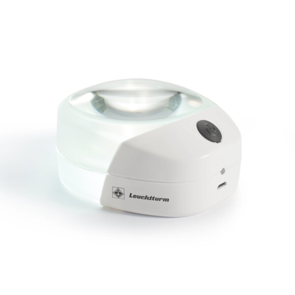 Hellfeldlupe mit LED-Beleuchtung und 10-facher Vergrößerung