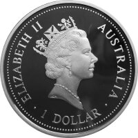 Australien Kookaburra 1996 1 oz Silber - Polierte Platte