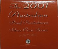 Australien Kookaburra 2001 1 oz Silber - Polierte Platte