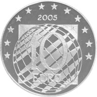 Italien 10 Euro 2005 - 60 Jahre Frieden und Freiheit - Silber PP