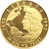 USA 5 Dollars 1992 Christopher Columbus Gold