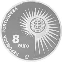 Portugal 8 Euro 2004 Erweiterung der Europäischen Union - 1 oz Silber PP