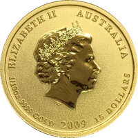 Australien Lunar II 2009 Jahr des Ochsen 1/10 oz Gold