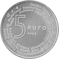 Niederlande 5 Euro 2004 - EU Erweiterung - Silber