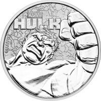 Tuvalu Marvel 7. Ausgabe 2019 Hulk 1 oz Silber - Blisterkarte