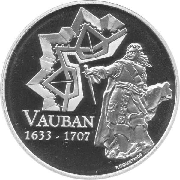 Frankreich 1,5 Euro 2007 - 300. Todestag von Sébastien Le Prestre de Vauban - Silber PP