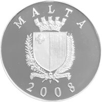 Malta 10 Euro 2008 Auberge de Castille - Silber PP