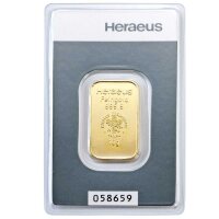 10 Gramm Goldbarren Heraeus | Neuware LBMA