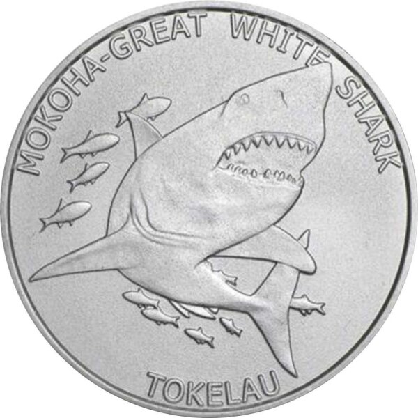 Tokelau Weißer Hai 2015 1 oz Silber