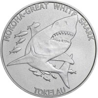 Tokelau Weißer Hai 2015 1 oz Silber
