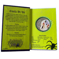 Niue Disney 2018 - Villains - Cruella de Vil - 1 oz Silber I PP Coloriert