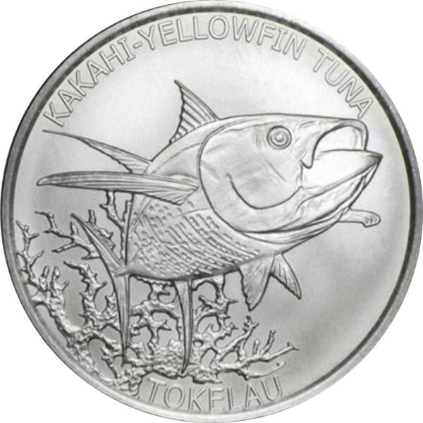 Tokelau Thunfisch 2014 1 oz Silber