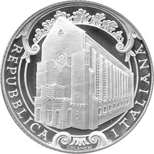 Italien 5 Euro 2010 - Italien der Künste "Santa Chiara, Neapel" - Silber PP