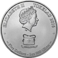 Tokelau Segelfisch 2016 1 oz Silber