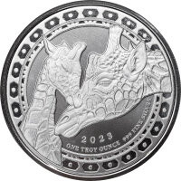 Äquatorialguinea Giraffe 2023 1 oz Silber