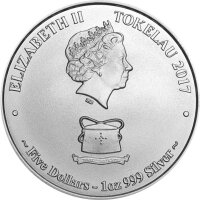 Tokelau Barracuda 2017 1 oz Silber
