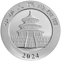 China Panda 2024 30 Gramm Silber - Coloriert
