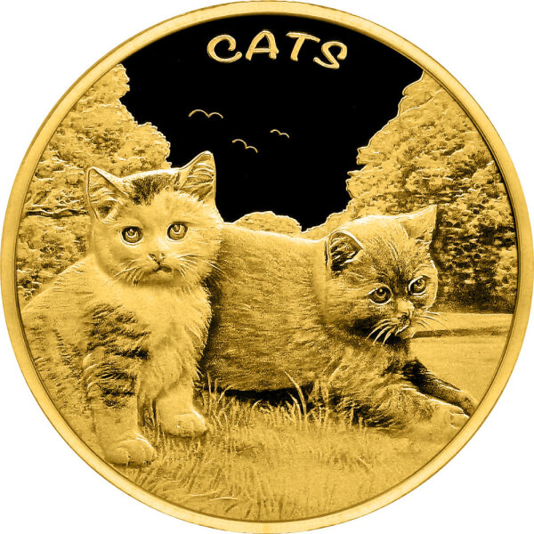 Fiji CATS 3. Ausgabe 2024 1/10 oz Gold | Prooflike