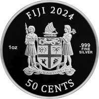 Fiji CATS 3. Ausgabe 2024 1 oz Silber | Prooflike - Originalfolie