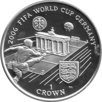 Isle of Man 1 Crown 2006 - XVIII. Fußball WM 2006...