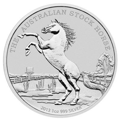 Australien Stock Horse 2013 1 oz Silber
