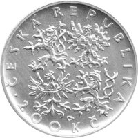 Tschechien 200 Kronen 1997 - 1000. Todestag von St. Adalbert von Prag - Silber