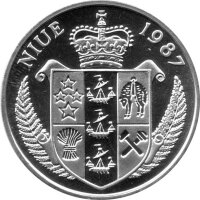 Niue 50 Dollars 1987 - XXIV. Olympische Sommerspiele 1988 in Seoul "Boris Becker" - Silber PP