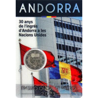 Andorra 2 Euro 2023 "30 Jahre UN-Beitritt"