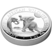 Somalia Elefant 2024 1 oz Silber - PP High Relief