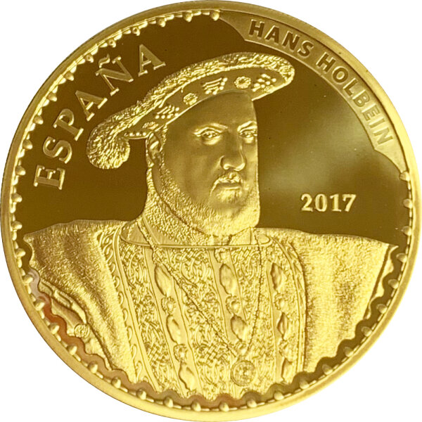 Spanien 400 Euro 2017 Henry VIII Hans Holbein Gold PP