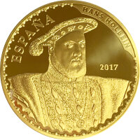 Spanien 400 Euro 2017 Henry VIII Hans Holbein Gold PP