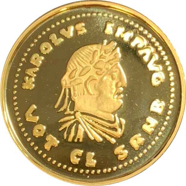 Belgien 50 Ecu 1991 Karl der Große 1/2 oz Gold PP