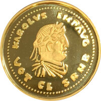 Belgien 50 Ecu 1991 Karl der Große 1/2 oz Gold PP