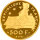 Frankreich 500 Francs 70 Ecu 1991 Philosoph Descartes Gold PP