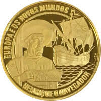 Portugal 200 Ecu 1991 Heinrich der Seefahrer 1/4 oz Gold PP