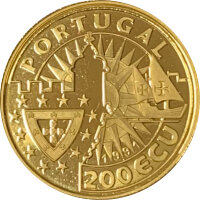 Portugal 200 Ecu 1991 Heinrich der Seefahrer 1/4 oz Gold PP