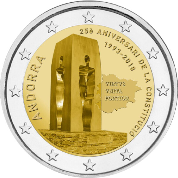 Andorra 2 Euro 2018 "Verfassung"
