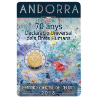 Andorra 2 Euro 2018 "Menschenrechte"