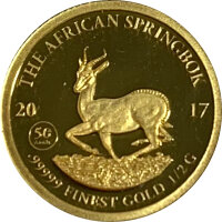 Gabun Springbock 2017 0,5 Gramm Gold PP
