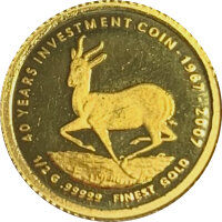 Malawi Springbock 2007 0,5 Gramm Gold PP