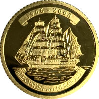 Nordkorea 10 Won 2008 - Segelschiff Alexander von...