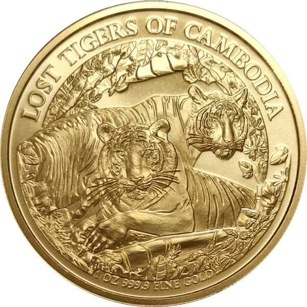 Cambodia Lost Tigers of Cambodia 3. Ausgabe 2024 1 oz Gold