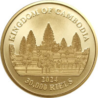 Cambodia Lost Tigers of Cambodia 3. Ausgabe 2024 1 oz Gold